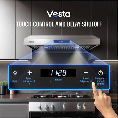 Vesta Atlanta 30" Stainless Steel Under Cabinet Range Hood