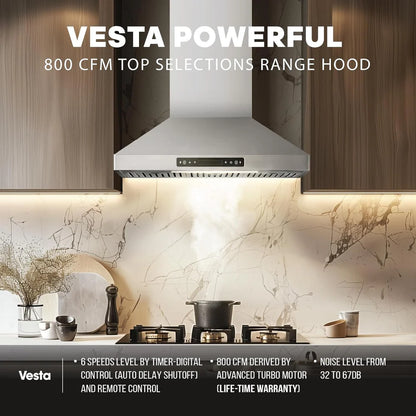 Vesta Brussels 30" 800 CFM Wall Mount