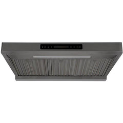 Alexandria 860CFM 30'' Black Stainless Steel Under Cabinet Range Hoods
