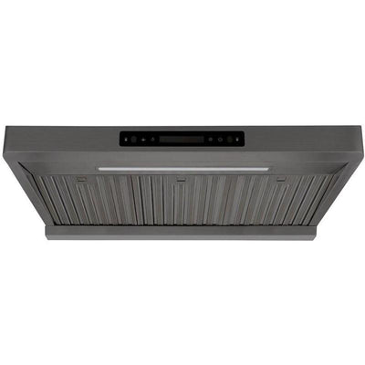 Alexandria 860CFM 30'' Black Stainless Steel Under Cabinet Range Hoods