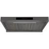 Alexandria 860CFM 30'' Black Stainless Steel Under Cabinet Range Hoods