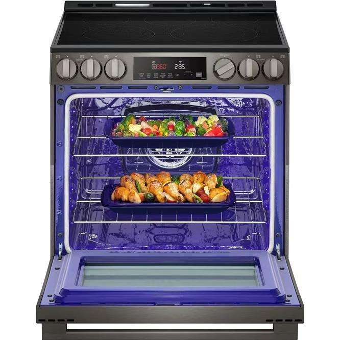 LG LSEL6333ZE Electric Range, 6.3 cu. ft. Capacity, 30 inch, 5 Burner, 3200W