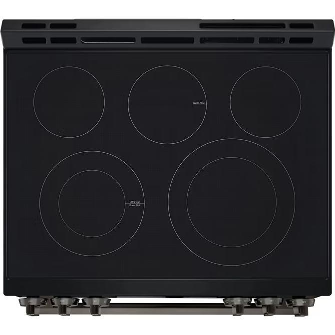 LG LSEL6333ZE Electric Range, 6.3 cu. ft. Capacity, 30 inch, 5 Burner, 3200W