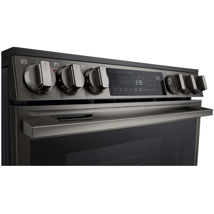 LG LSEL6335ZE Electric Range, 6.3 cu. ft. Capacity, 30 inch Exterior Width, Convection, 5 Burners, Storage Drawer, Air Fry, Self Clean, 3,200 Watts Highest Burner Element, Stainless Steel
