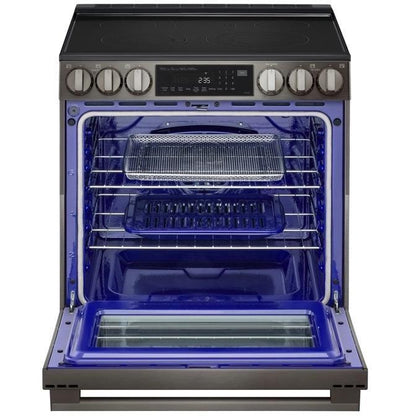 LG LSEL6335ZE Electric Range, 6.3 cu. ft. Capacity, 30 inch Exterior Width, Convection, 5 Burners, Storage Drawer, Air Fry, Self Clean, 3,200 Watts Highest Burner Element, Stainless Steel