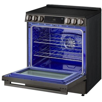 LG LSEL6335ZE Electric Range, 6.3 cu. ft. Capacity, 30 inch Exterior Width, Convection, 5 Burners, Storage Drawer, Air Fry, Self Clean, 3,200 Watts Highest Burner Element, Stainless Steel