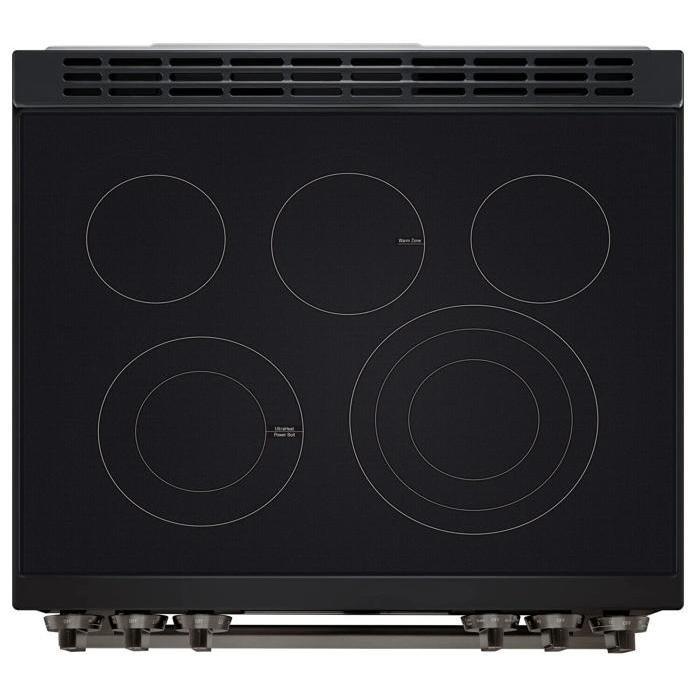 LG LSEL6335ZE Electric Range, 6.3 cu. ft. Capacity, 30 inch Exterior Width, Convection, 5 Burners, Storage Drawer, Air Fry, Self Clean, 3,200 Watts Highest Burner Element, Stainless Steel