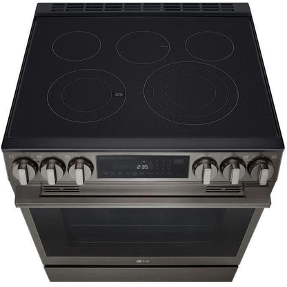 LG LSEL6335ZE Electric Range, 6.3 cu. ft. Capacity, 30 inch Exterior Width, Convection, 5 Burners, Storage Drawer, Air Fry, Self Clean, 3,200 Watts Highest Burner Element, Stainless Steel
