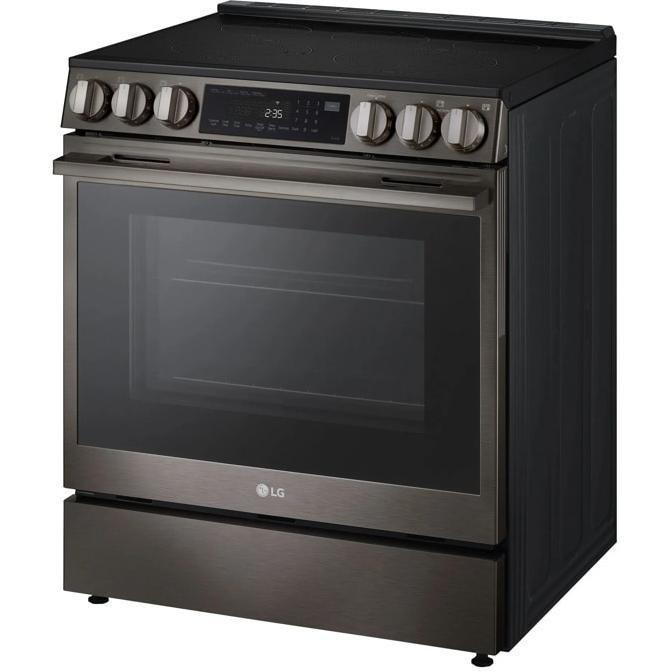 LG LSEL6335ZE Electric Range, 6.3 cu. ft. Capacity, 30 inch Exterior Width, Convection, 5 Burners, Storage Drawer, Air Fry, Self Clean, 3,200 Watts Highest Burner Element, Stainless Steel