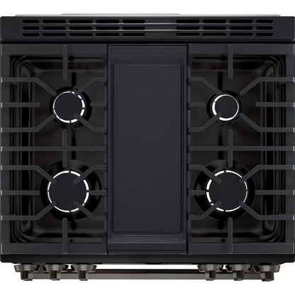 LG LSGL6335Z 燃气灶，6.3 立方英尺容量，30 英寸外部宽度，自清洁，对流，5 个燃烧器，储物抽屉，空气炸锅，20,000 BTU