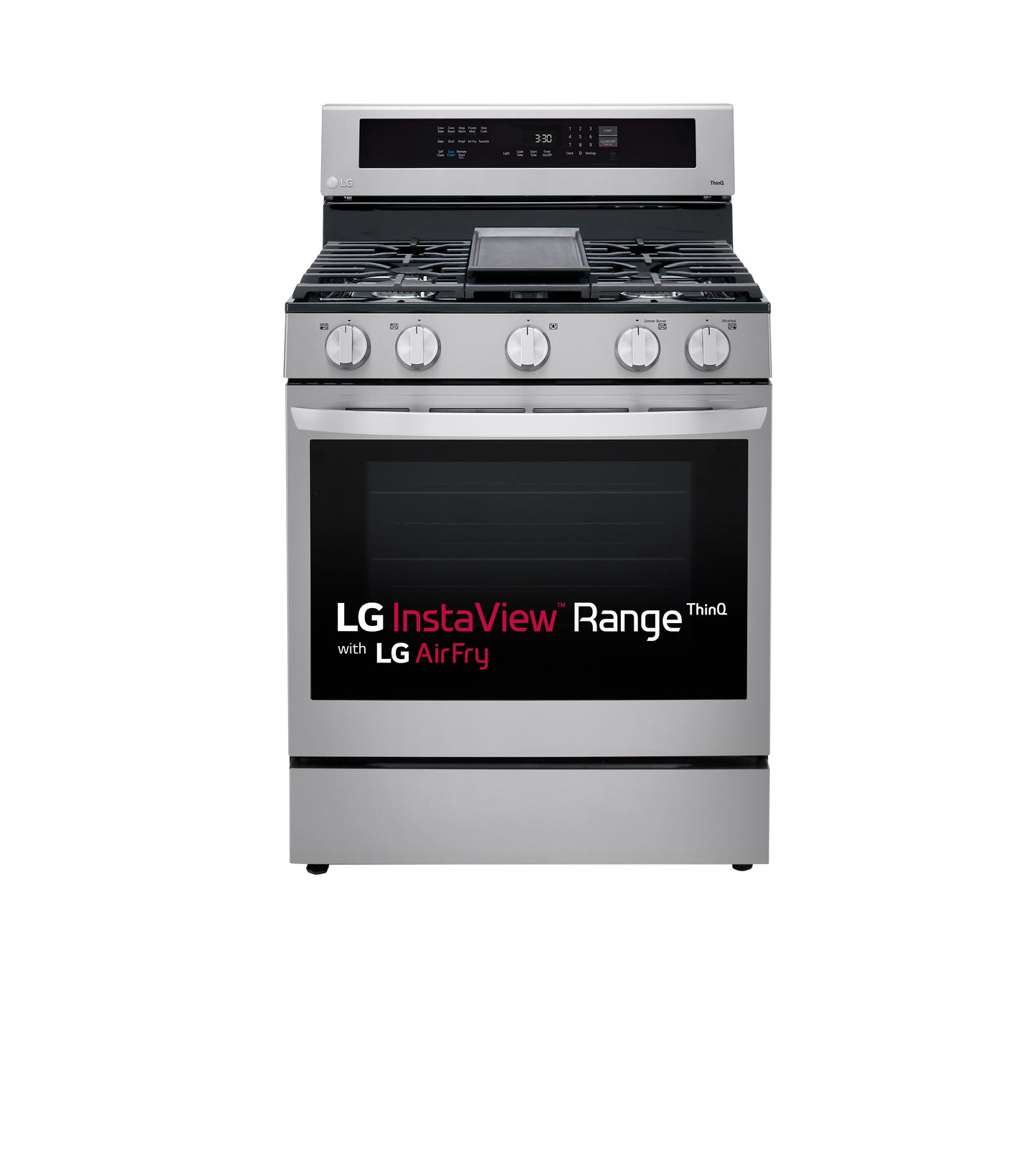 5.8 cu ft. Smart Wi-Fi Enabled True Convection InstaView™ Gas Ranges with Air Fry LRGL5825F