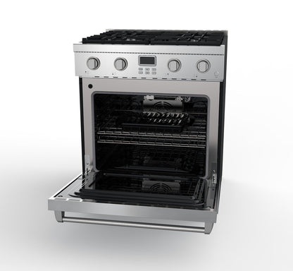 Alberta 30'' Stainless Steel Professional Freestanding Full Gas Ranges