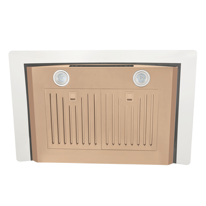 Amsterdam 800CFM 36'' Gold Stainless Steel Wall Mount Range Hoods
