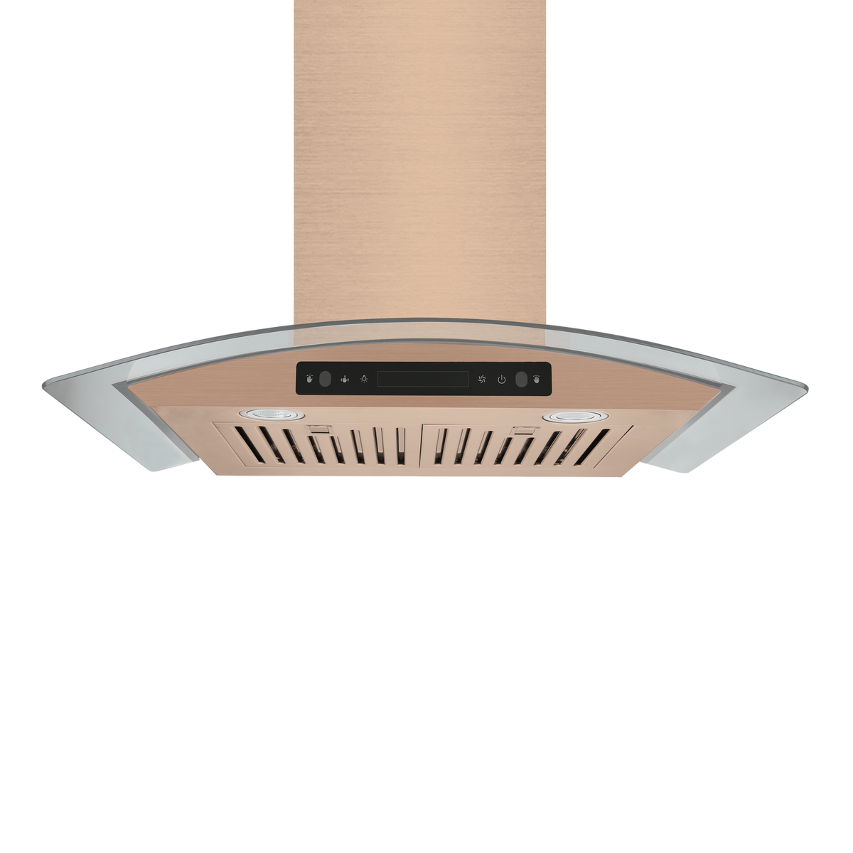 Amsterdam 800CFM 36'' Gold Stainless Steel Wall Mount Range Hoods - Front View