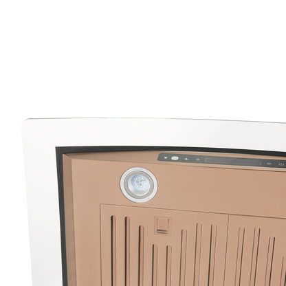 Amsterdam 800CFM 36'' Gold Stainless Steel Wall Mount Range Hoods