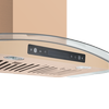 Amsterdam 800CFM 30'' Gold Stainless Steel Wall Mount Range Hoods