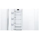 Bosch Benchmark Series B18IF905SP Built In Freezer, 18 inch Width, ENERGY STAR Certified, Ice Maker, 9 cu. ft. Capacity, Frost Free, Interior Light (Freezer), Reversible Door, Panel Ready
