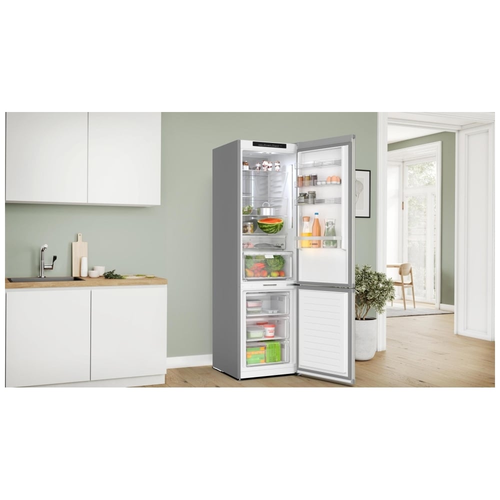 500 Series Freestanding Bottom Freezer Refrigerator, 24" Brushed steel anti-fingerprint B24CB50ESS