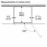 Bosch 800 Series B24CB80ESB Bottom Freezer Refrigerator, 24 inch Width, Counter Depth, Ice Dispenser (Freezer Located), ENERGY STAR Certified, 12.8 cu. ft. Capacity, Water Dispenser (Interior), Black colour