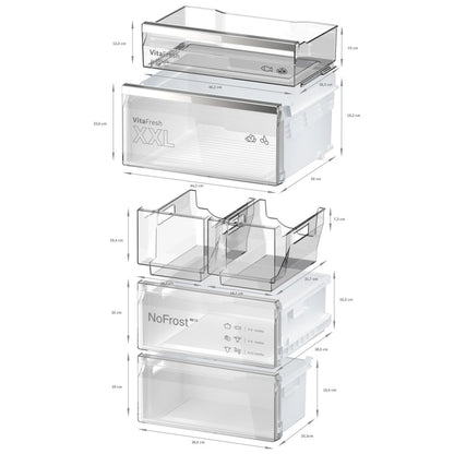 800 Series Freestanding Bottom Freezer Refrigerator, 24", Brushed steel anti-fingerprint B24CB80ESS