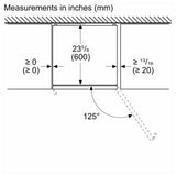 Bosch 800 Series B24CB80ESS Bottom Freezer Refrigerator, Counter Depth, Ice Dispenser (Freezer Located), ENERGY STAR Certified, 14.1 cu. ft. Capacity, Water Dispenser (Interior), Stainless Steel colour