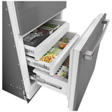 Bosch B30BB130SS Built In Refrigerator, 30 inch Width, Counter Depth, 16.5 cu. ft. Capacity, Water Dispenser (Interior), Ice Dispenser (Freezer Located), ENERGY STAR Certified, Stainless Steel colour, Softclose® Flat Hinge