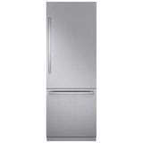 Bosch B30BB130SS Built In Refrigerator, 30 inch Width, Counter Depth, 16.5 cu. ft. Capacity, Water Dispenser (Interior), Ice Dispenser (Freezer Located), ENERGY STAR Certified, Stainless Steel colour, Softclose® Flat Hinge