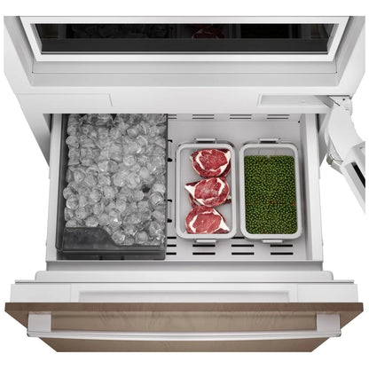 Bosch B30IB100SP Bottom Freezer Built In Refrigerator, 30 inch Width, Counter Depth, Custom Panel Ready, 16.5 cu. ft. Capacity, Water Dispenser (Interior), Ice Dispenser (Freezer Located), ENERGY STAR Certified, Panel Ready