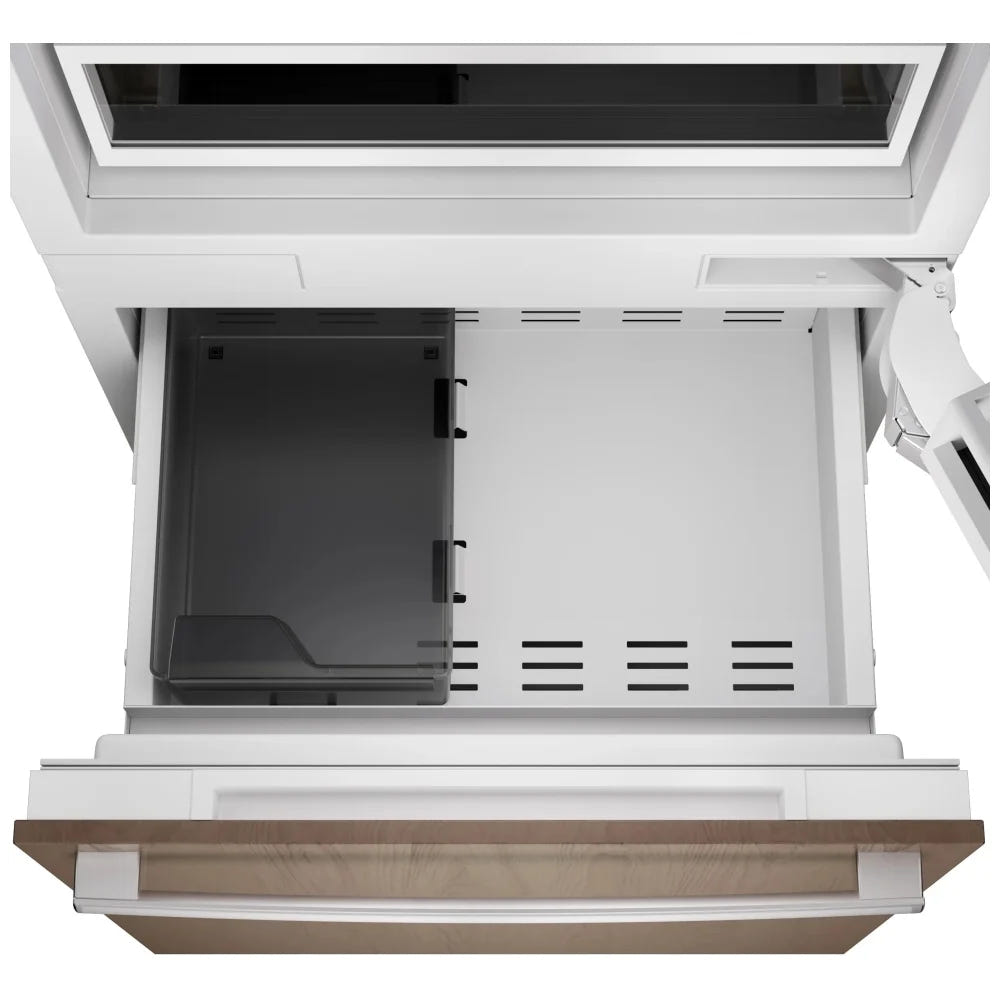 Bosch B30IB100SP Bottom Freezer Built In Refrigerator, 30 inch Width, Counter Depth, Custom Panel Ready, 16.5 cu. ft. Capacity, Water Dispenser (Interior), Ice Dispenser (Freezer Located), ENERGY STAR Certified, Panel Ready