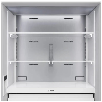 Bosch B30IB100SP Bottom Freezer Built In Refrigerator, 30 inch Width, Counter Depth, Custom Panel Ready, 16.5 cu. ft. Capacity, Water Dispenser (Interior), Ice Dispenser (Freezer Located), ENERGY STAR Certified, Panel Ready