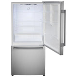 Bosch B33CM10SNS Bottom Freezer Refrigerator, 33 inch Width, Stainless Steel colour (handle detail)