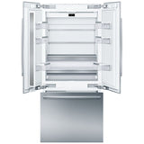 Bosch Benchmark Series B36BT935NS French Door Built In Refrigerator, 36 inch Width, Counter Depth, 19.4 cu. ft. Capacity, Ice Dispenser (Freezer Located), ENERGY STAR Certified, Stainless Steel colour