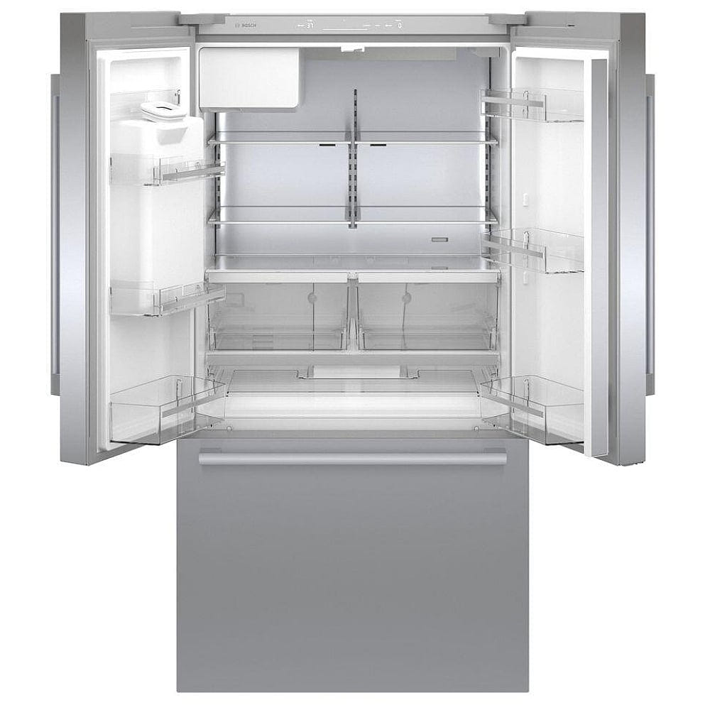 500 Series, French Door Bottom Mount, 36'', Brushed steel anti-fingerprint B36CD50SNS