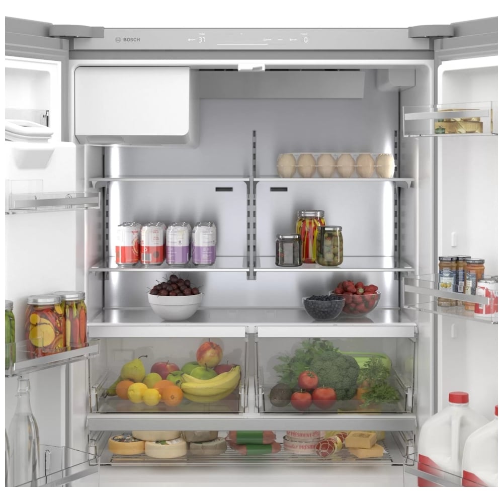 500 Series, French Door Bottom Mount, 36'', Brushed steel anti-fingerprint B36CD50SNS