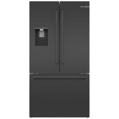 Bosch 500 Series B36CD52SNB French Door Refrigerator, 36 inch Width, 21.6 cu. ft. Capacity, Counter Depth, Water Dispenser (Exterior), Ice Dispenser (Thru Door), ENERGY STAR Certified, Black Stainless Steel colour