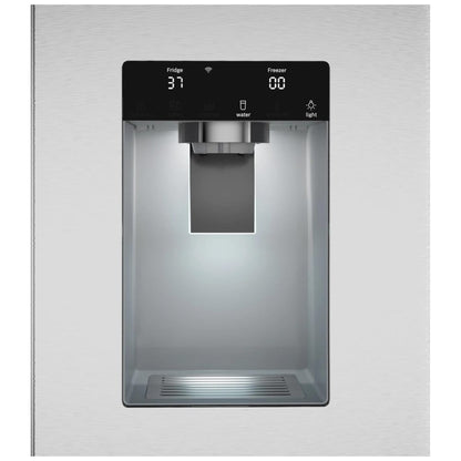 Bosch B36CD52SNS French Door Refrigerator, 36 inch Width, ENERGY STAR Certified, Counter Depth, 21.6 cu. ft. Capacity, Water Dispenser (Exterior), Ice Dispenser (Thru Door), Black Stainless Steel colour