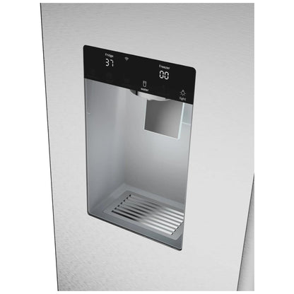 Bosch B36CD52SNS French Door Refrigerator, 36 inch Width, ENERGY STAR Certified, Counter Depth, 21.6 cu. ft. Capacity, Water Dispenser (Exterior), Ice Dispenser (Thru Door), Black Stainless Steel colour