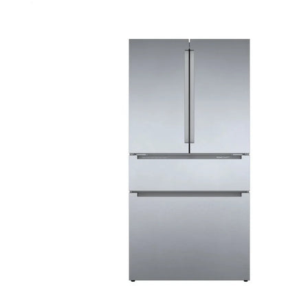 800 Series, French Door Bottom Mount, 36'', Brushed steel anti-fingerprint B36CL80ENS
