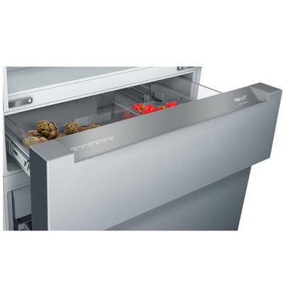 800 Series French Door Bottom Mount, 36", Brushed steel anti-fingerprint B36CL80ENS