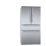 Bosch 800 Series B36CL80SNS French Door Refrigerator, 36 inch Width, 21 cu. ft. Capacity, Counter Depth, Water Dispenser (Interior), Ice Dispenser (Freezer Located), ENERGY STAR Certified, Stainless Steel colour