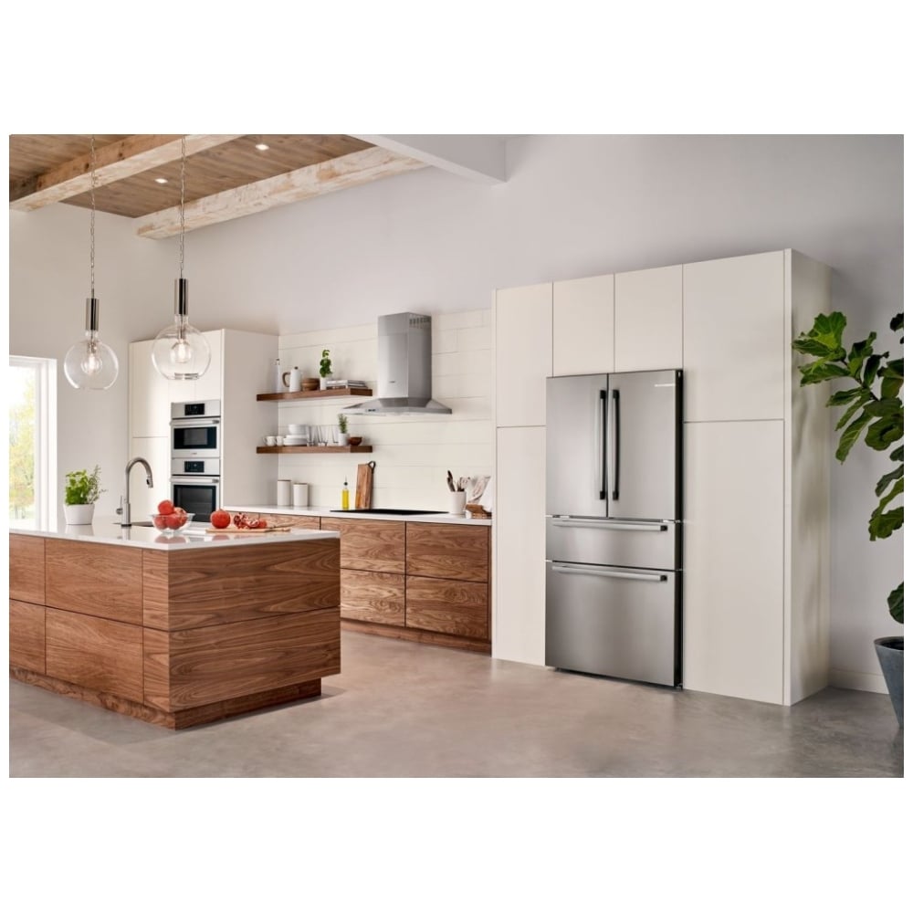 800 Series French Door Bottom Mount, 36", Brushed steel anti-fingerprint B36CL80SNS