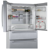 Bosch 800 Series B36CL80SNS French Door Refrigerator, 36 inch Width, 21 cu. ft. Capacity, Counter Depth, Water Dispenser (Interior), Ice Dispenser (Freezer Located), ENERGY STAR Certified, Stainless Steel colour