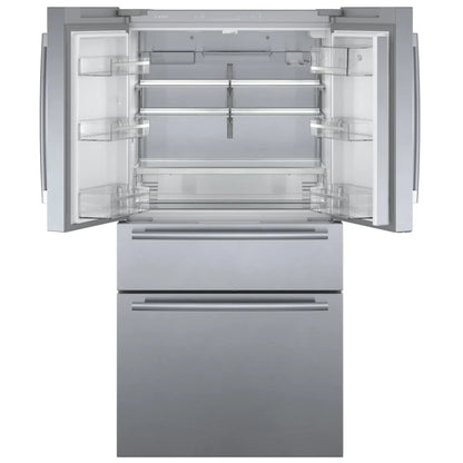 800 Series, French Door Bottom Mount, 36'', Brushed steel anti-fingerprint B36CL80SNS