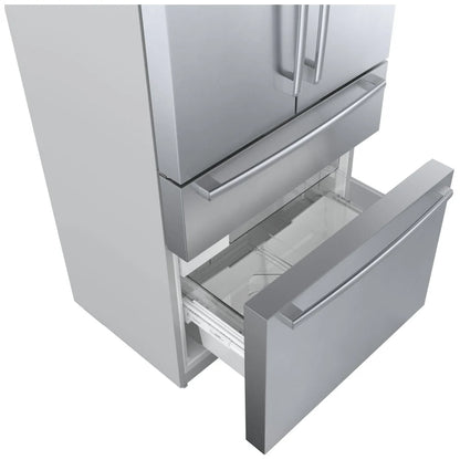 800 Series, French Door Bottom Mount, 36'', Brushed steel anti-fingerprint B36CL80SNS