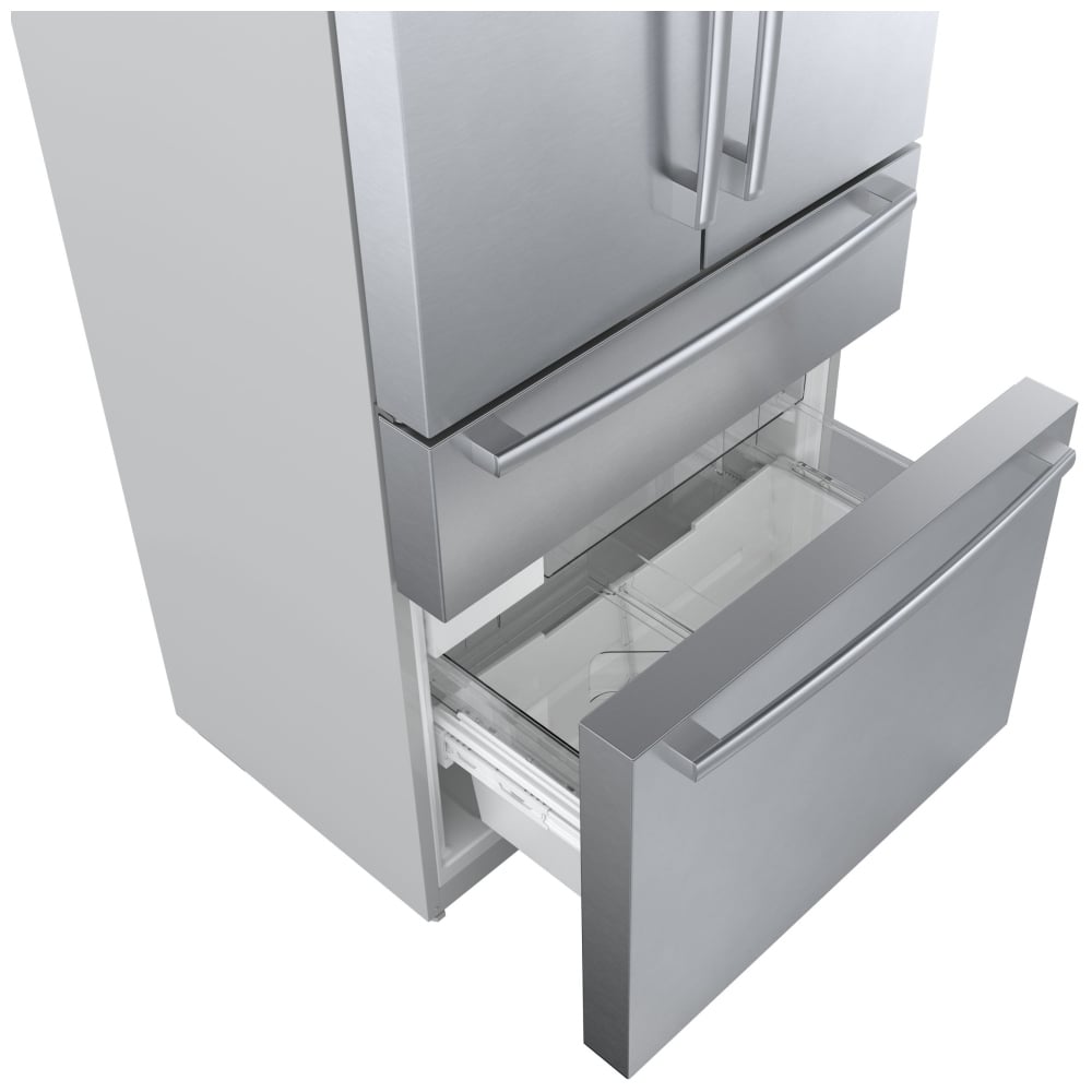 800 Series French Door Bottom Mount, 36", Brushed steel anti-fingerprint B36CL80SNS