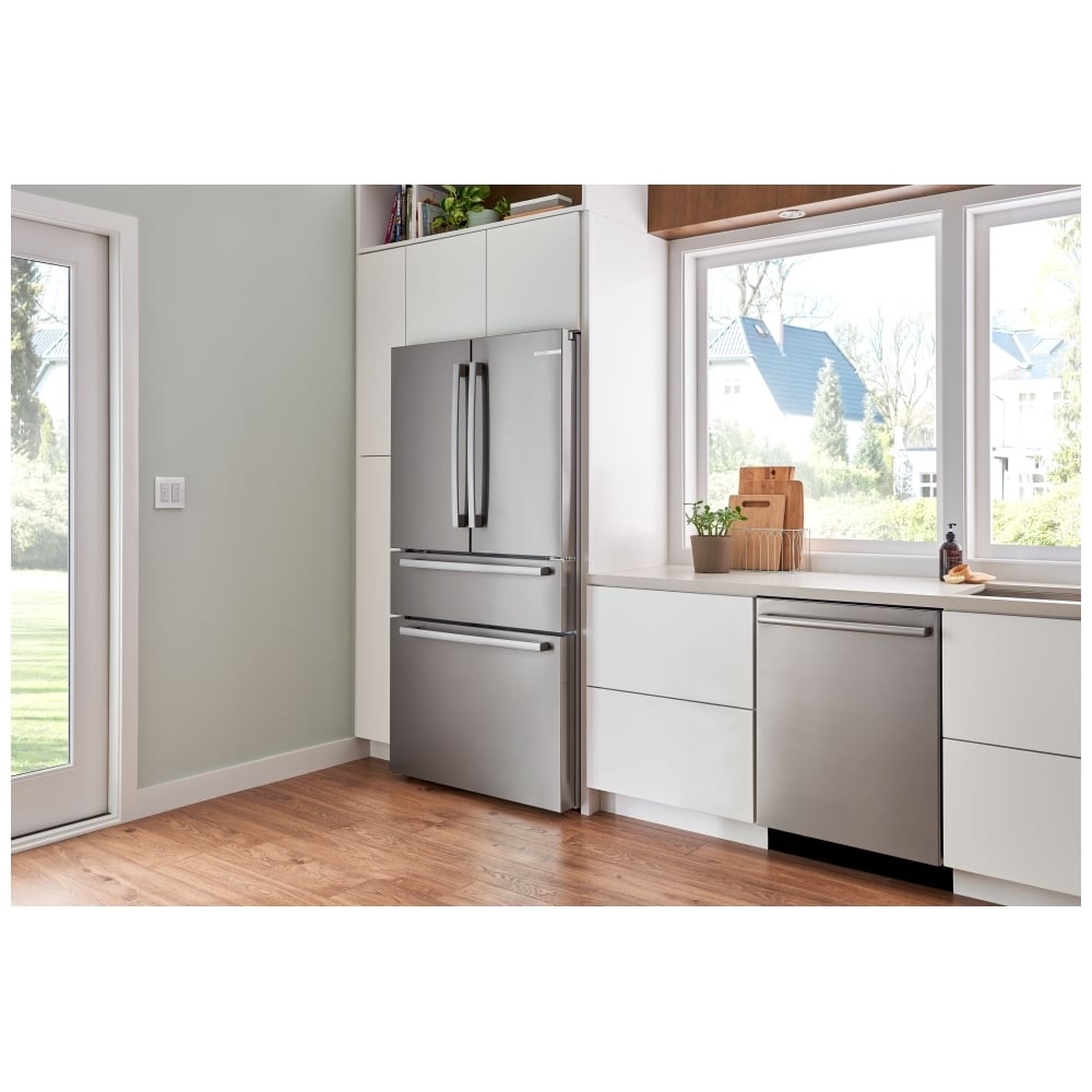 800 Series French Door Bottom Mount, 36", Brushed steel anti-fingerprint B36CL80SNS