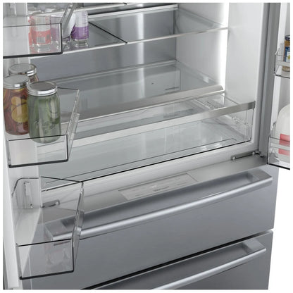 800 Series, French Door Bottom Mount, 36'', Brushed steel anti-fingerprint B36CL80SNS
