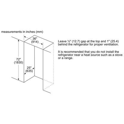 800 Series French Door Bottom Mount, 36", Brushed steel anti-fingerprint B36CL80SNS
