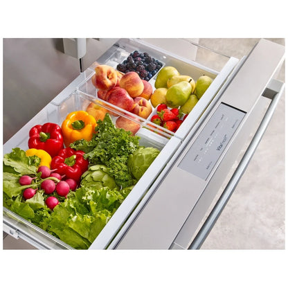 800 Series, French Door Bottom Mount, 36'', Brushed steel anti-fingerprint B36CL80SNS