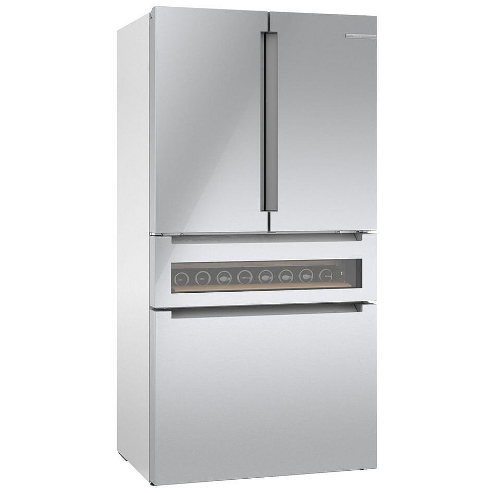 800 Series, French Door Bottom Mount Refrigerator, Glass door, 36, Stainless Steel B36CL81ENG